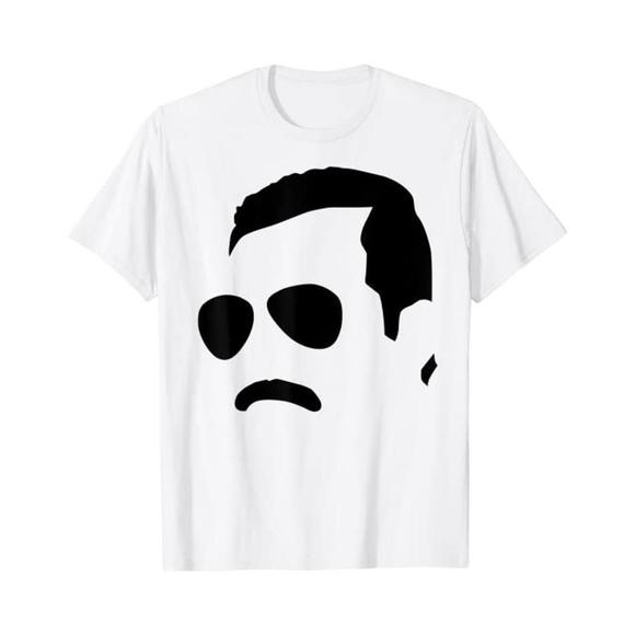 Freddie Mercury Official Monochrome Block Face T-Shirt - Picture 1 of 4